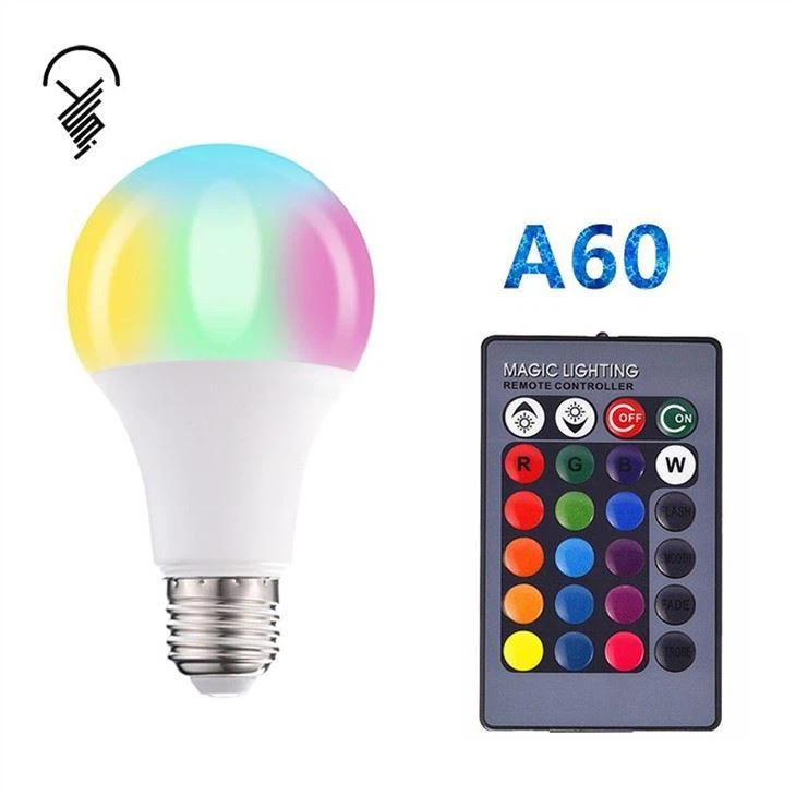 RGB led bulb light